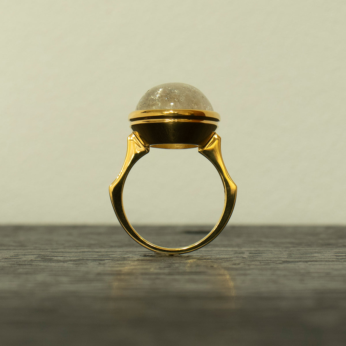 Rutile Quartz Ring _ Dome #02