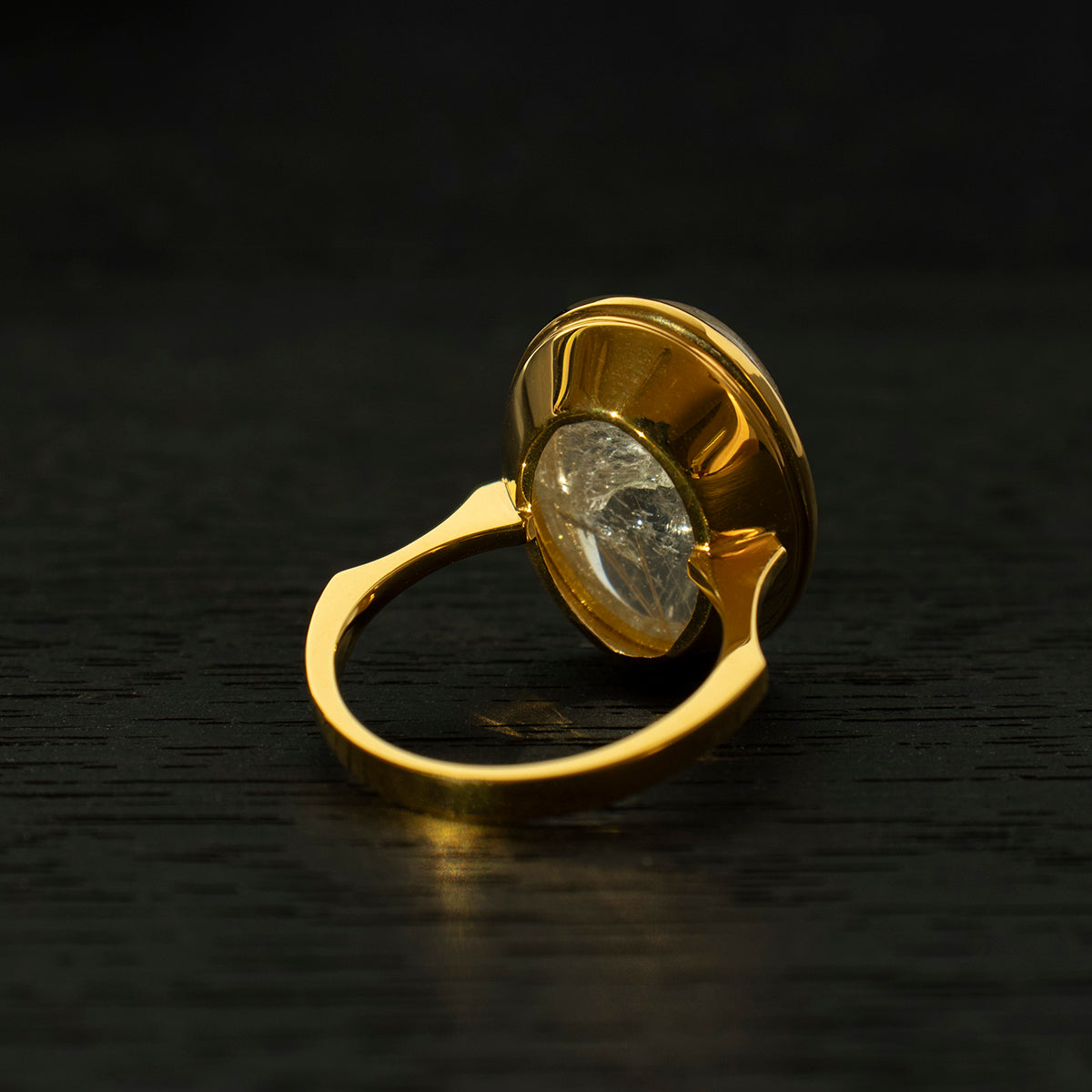 Rutile Quartz Ring _ Dome #02