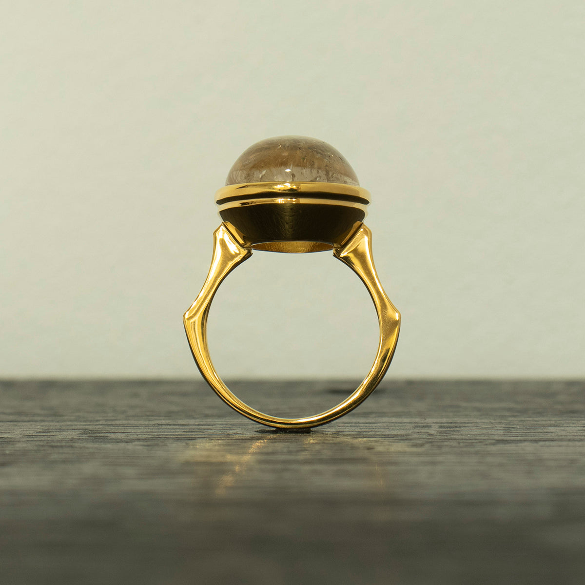 Rutile Quartz Ring _ Dome #03