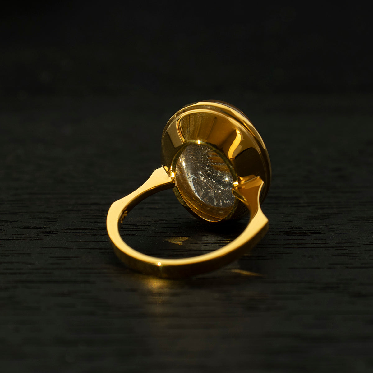 Rutile Quartz Ring _ Dome #03