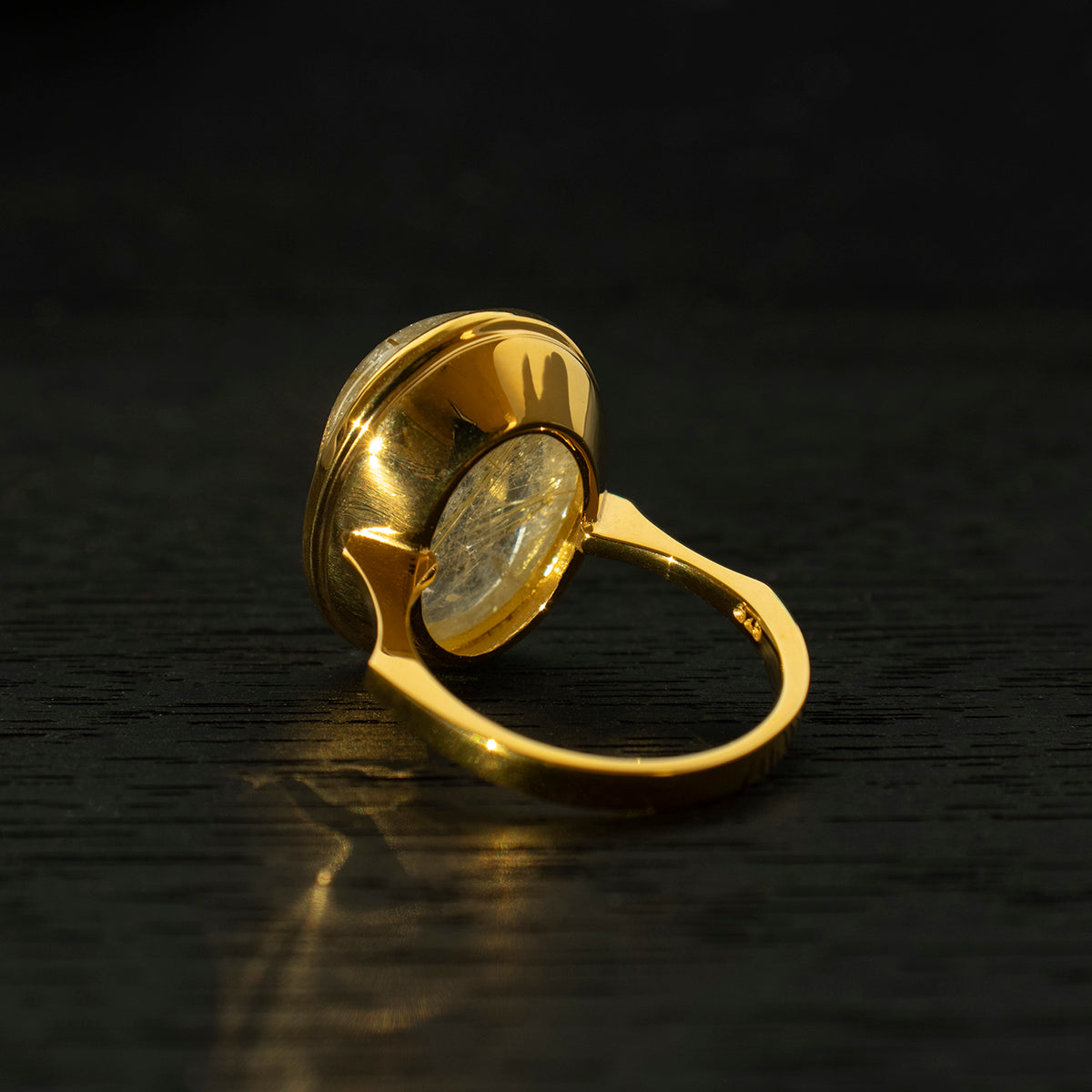 Rutile Quartz Ring _ Dome #04