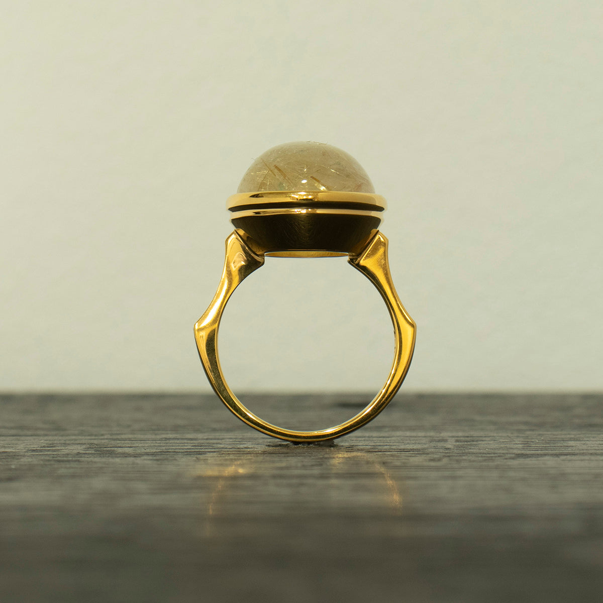 Rutile Quartz Ring _ Dome #05