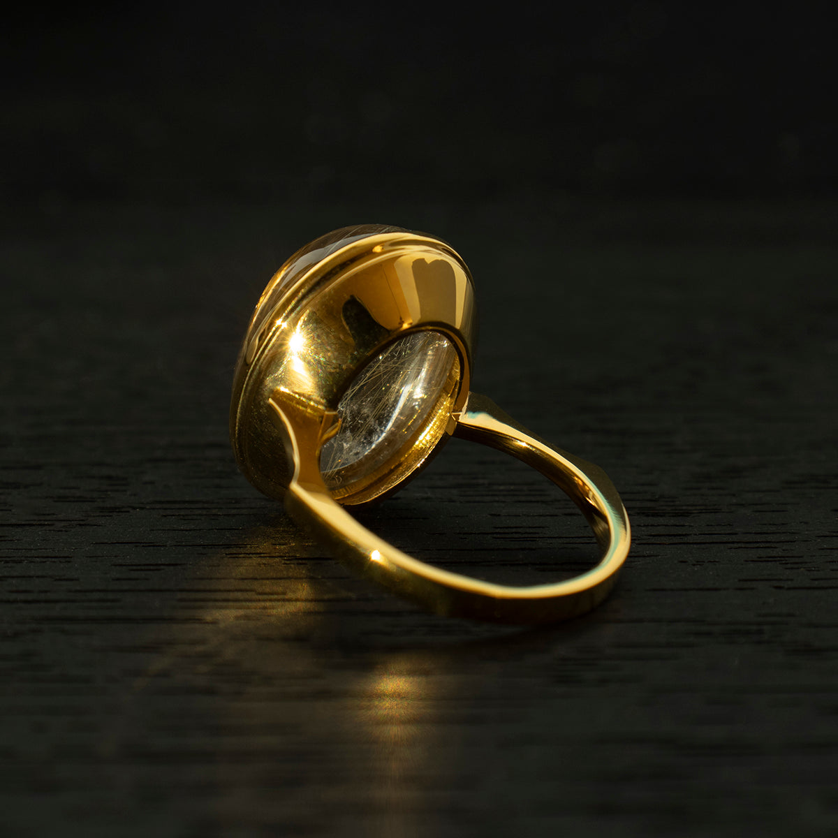 Rutile Quartz Ring _ Dome #05