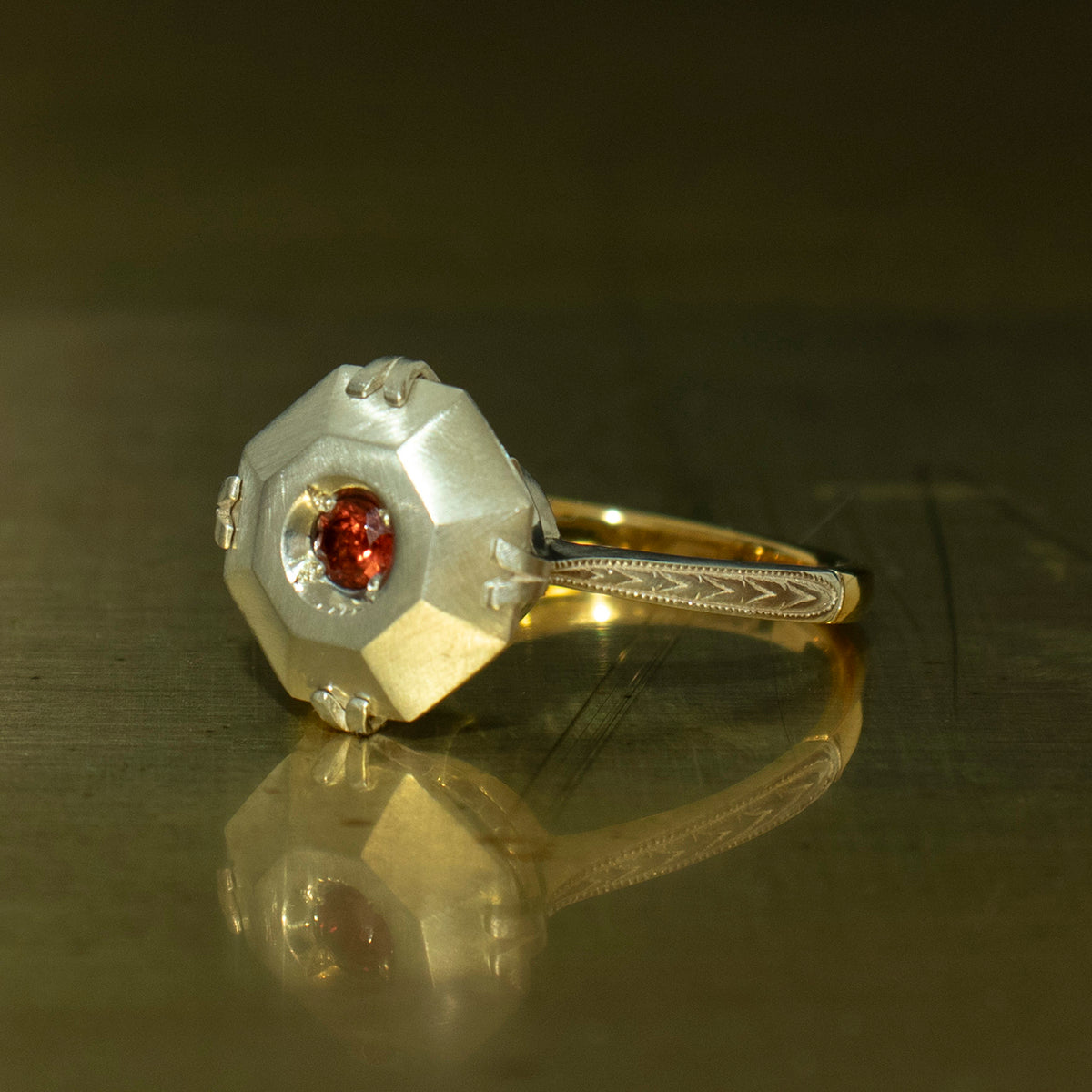 Molded Ring _ Garnet