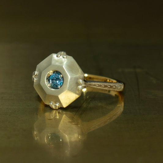 Molded Ring _ London Blue Topaz