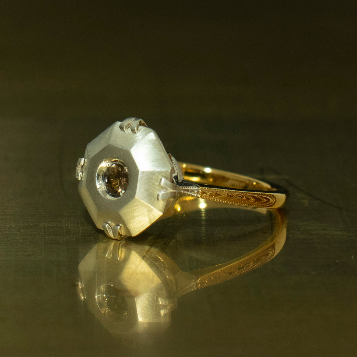 Molded Ring _ Smoky Quartz