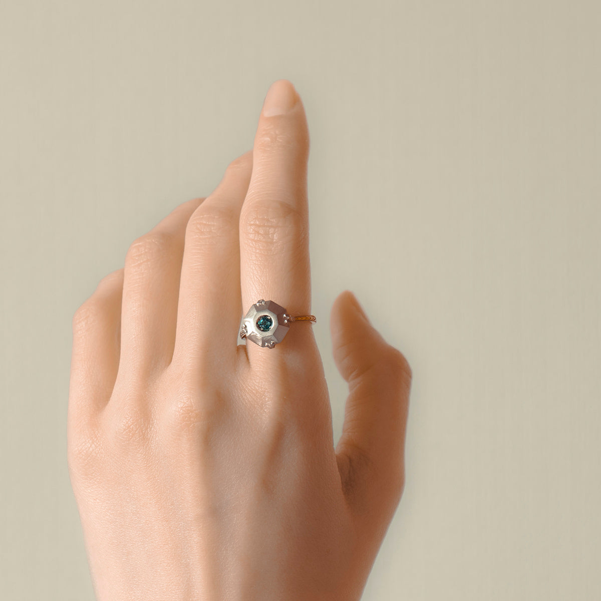 Molded Ring _ London Blue Topaz