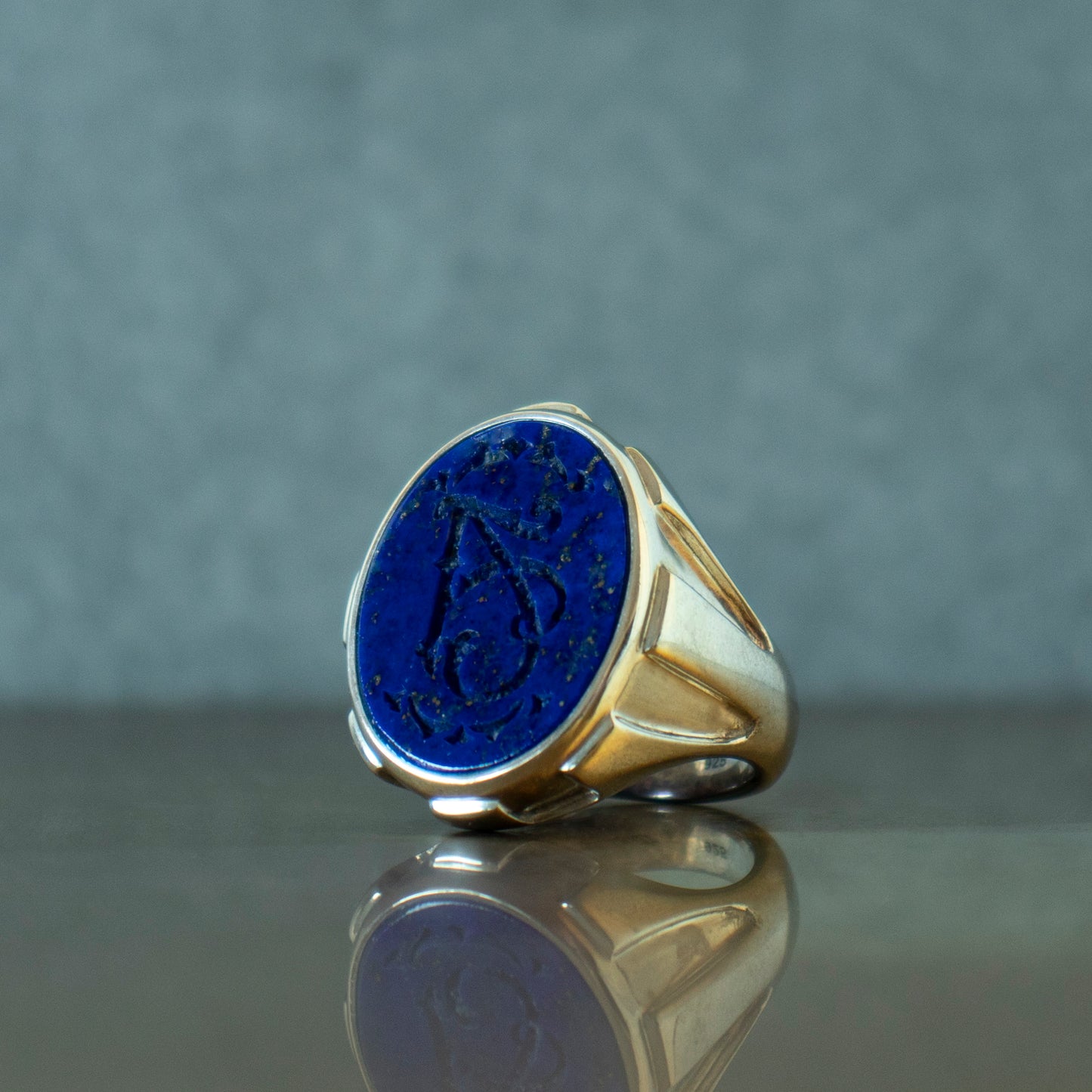 Signet Ring _ Lapis Lazuli